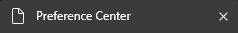 Preference center without favicon