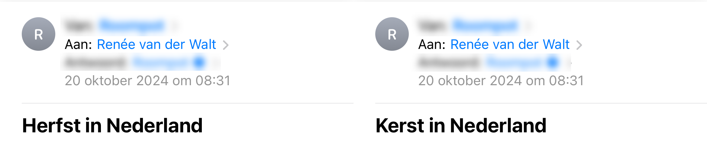 'Same''email at same time