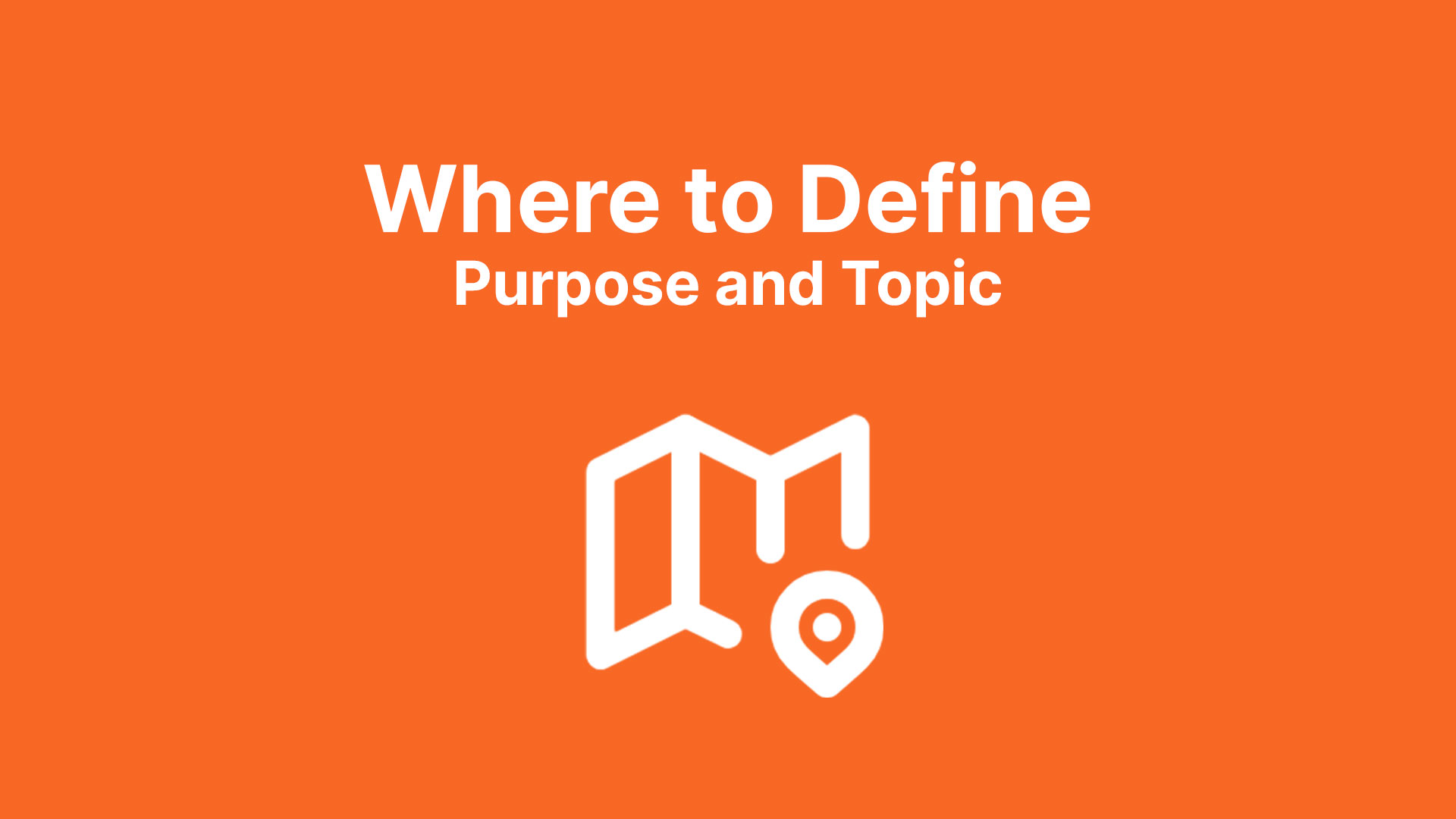 Where to Define your Purpose and Topic - Segment or Email?