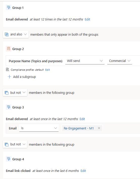 Repeatable Segment Logic