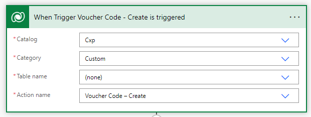 Power Automate starts on an action